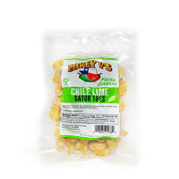 Gator Toes (Deep Fried Garlic) - Chile Lime Flavor
