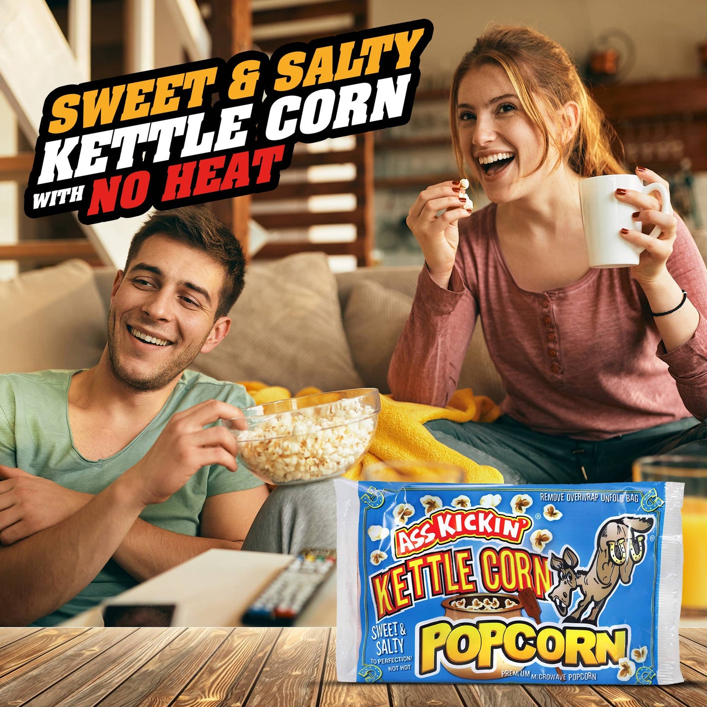 Ass Kickin’ Kettle Corn Popcorn: 12 Bags