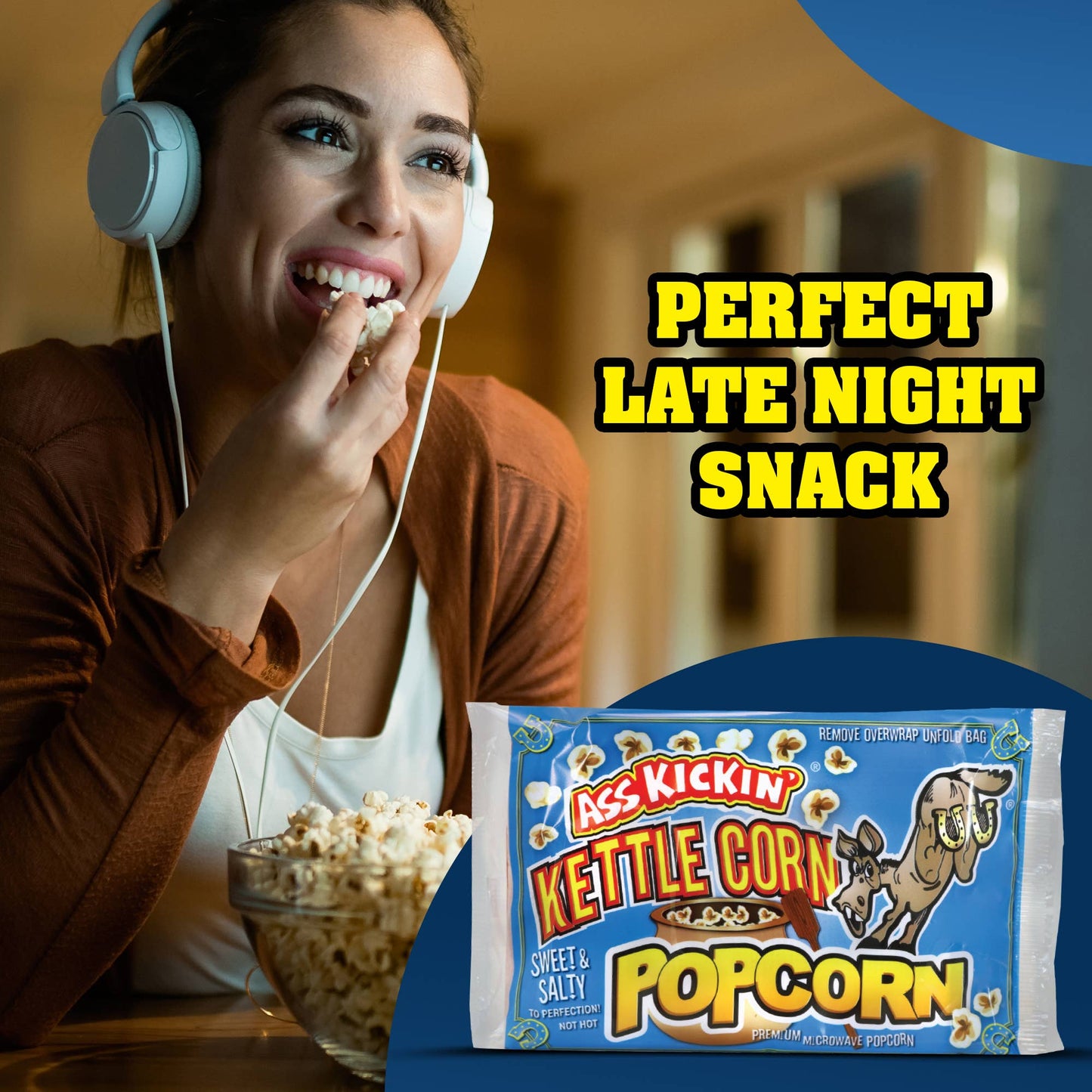 Ass Kickin’ Kettle Corn Popcorn: 12 Bags