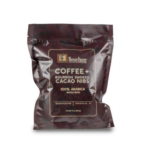 Bourbon Aged Coffee with Bourbon Smoked Cacao Nibs