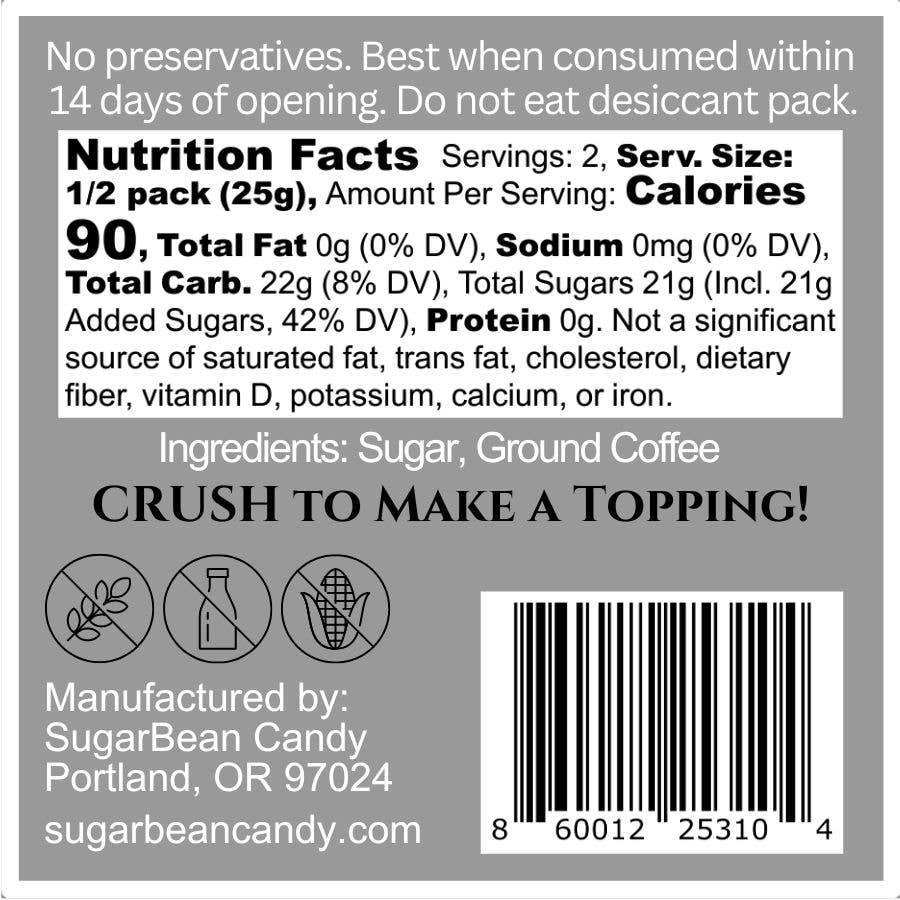 Coffee Bean Brûlée Candy | Single Shot