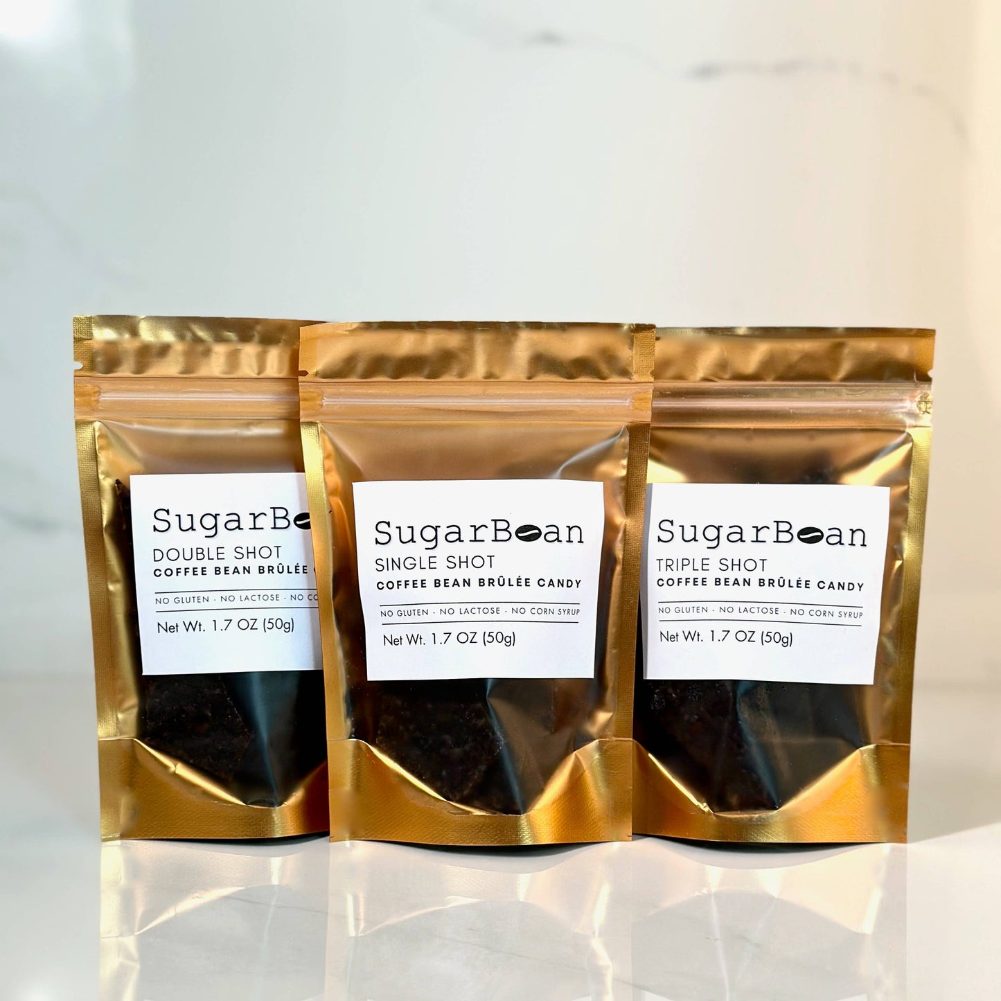 Coffee Bean Brûlée Candy | Sea Salt Double Shot