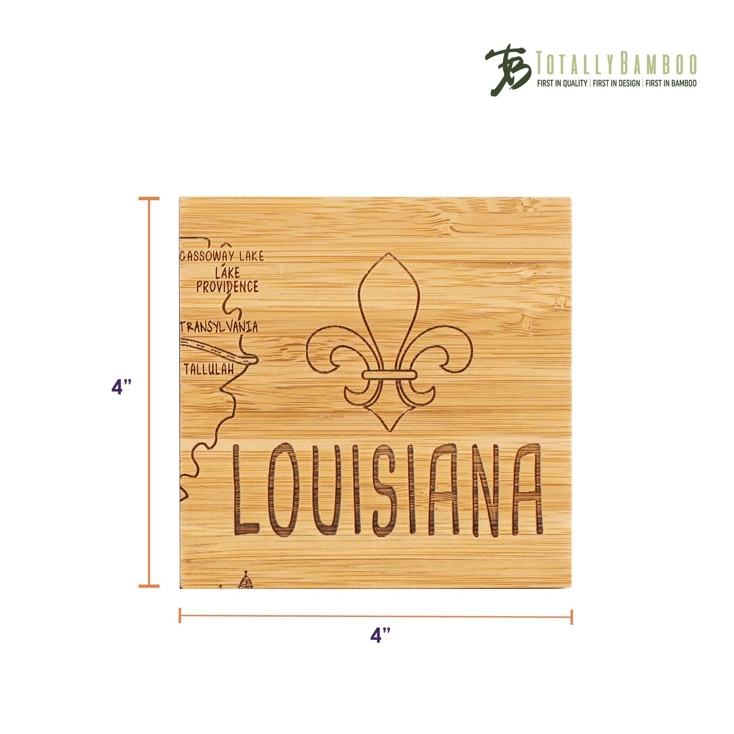 Louisiana Puzzle 4-Pc. Coaster Set with Case