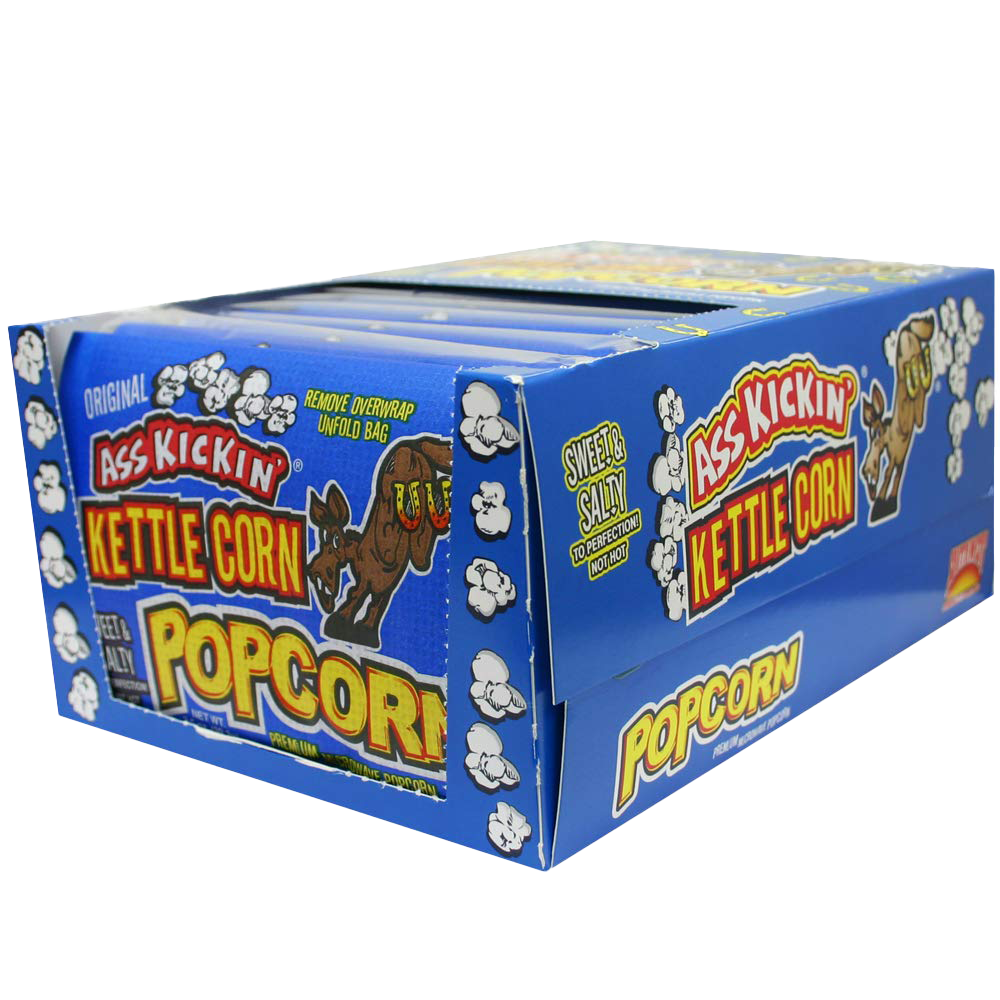 Ass Kickin’ Kettle Corn Popcorn: 12 Bags