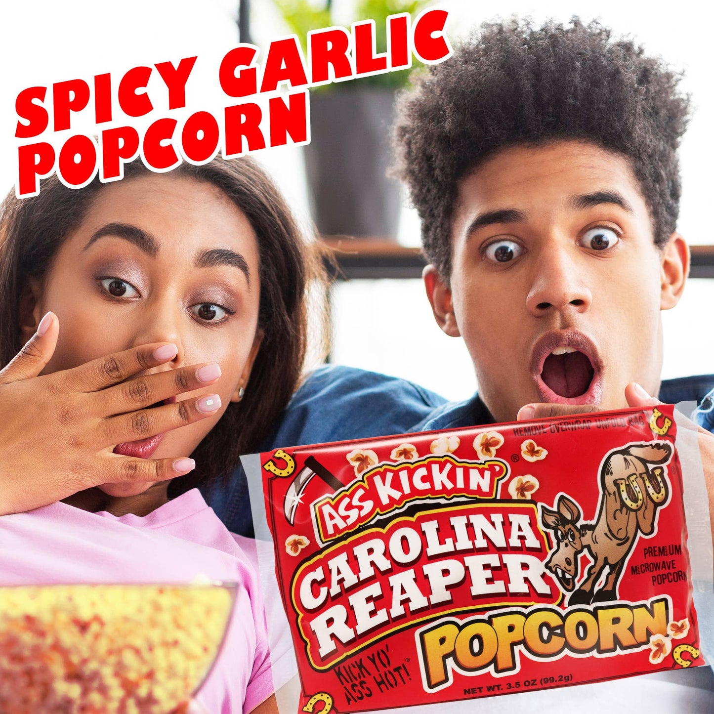 Ass Kickin' Carolina Reaper Popcorn: 12 Bags