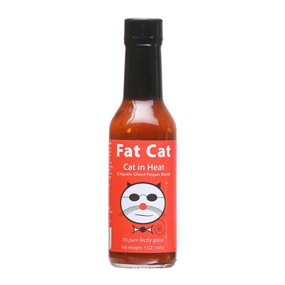 Fat Cat Cat in Heat: Chipotle Ghost Pepper Blend Hot Sauce