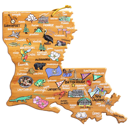 Louisiana Cutting Board with Artwork