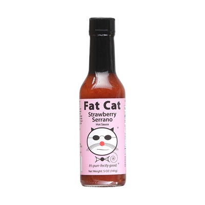 Fat Cat Strawberry Serrano Hot Sauce