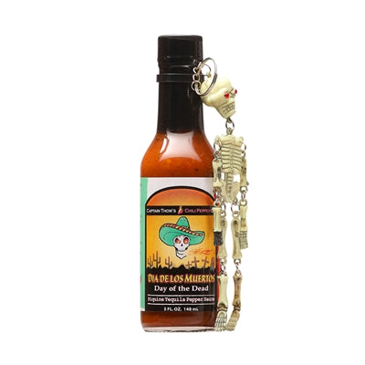 Day Of The Dead Hot Sauce with Skeleton Key Chain