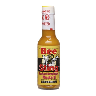 Bee Sting Rainforest Honey Papaya Mustard Hot Sauce