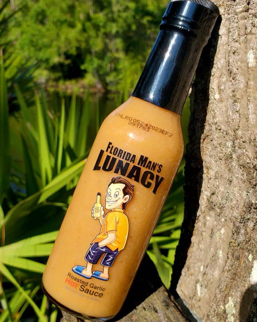 Florida Man's Lunacy Roasted Garlic Hot Sauce