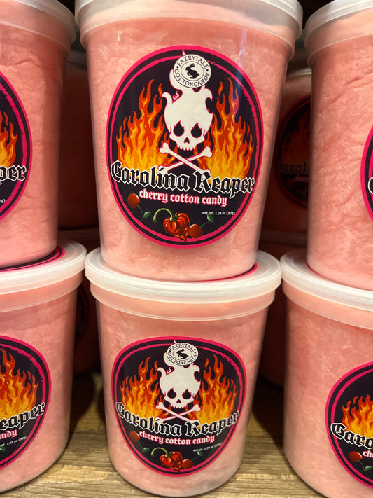 Carolina Reaper Cherry Cotton Candy