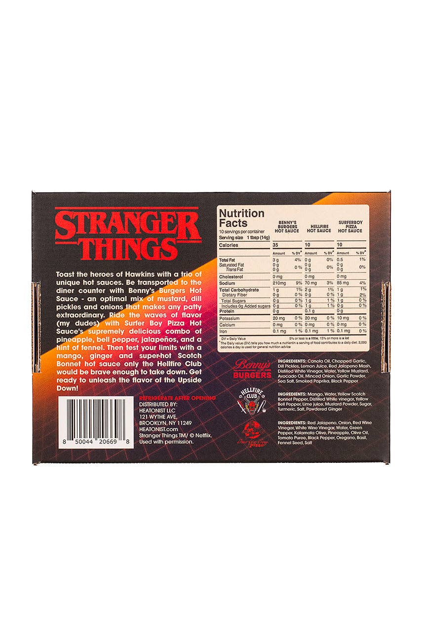 Stranger Things Hot Sauce Trio Pack