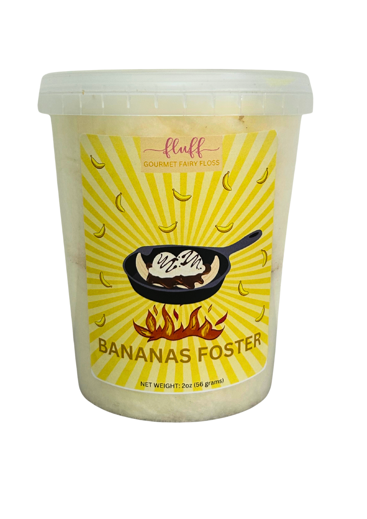Bananas Foster Cotton Candy