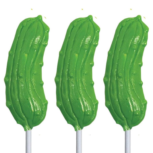 Sour Pickle Lollipops - 3 Pack