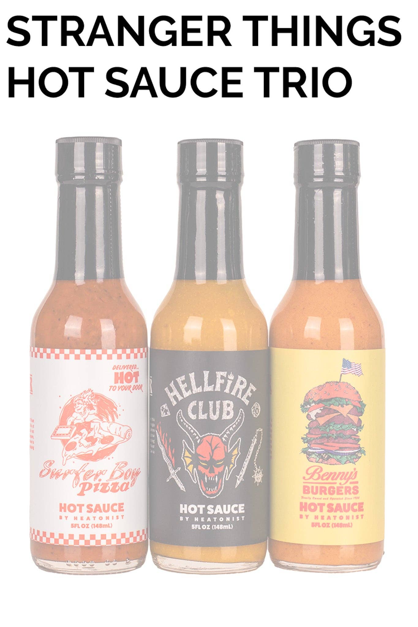 Stranger Things Hot Sauce Trio Pack