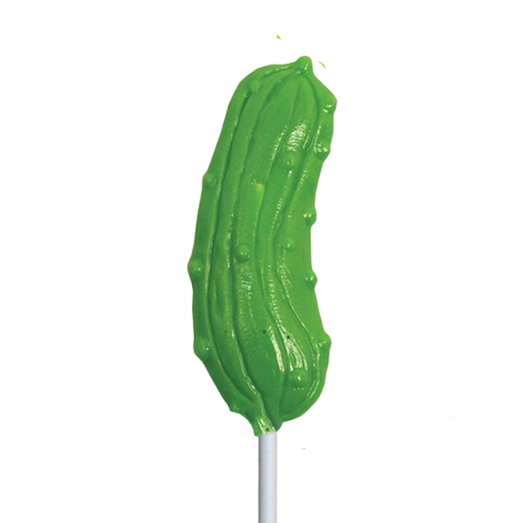 Sour Pickle Lollipops