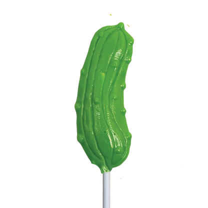 Sour Pickle Lollipops