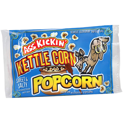 Ass Kickin’ Kettle Corn Popcorn: 12 Bags