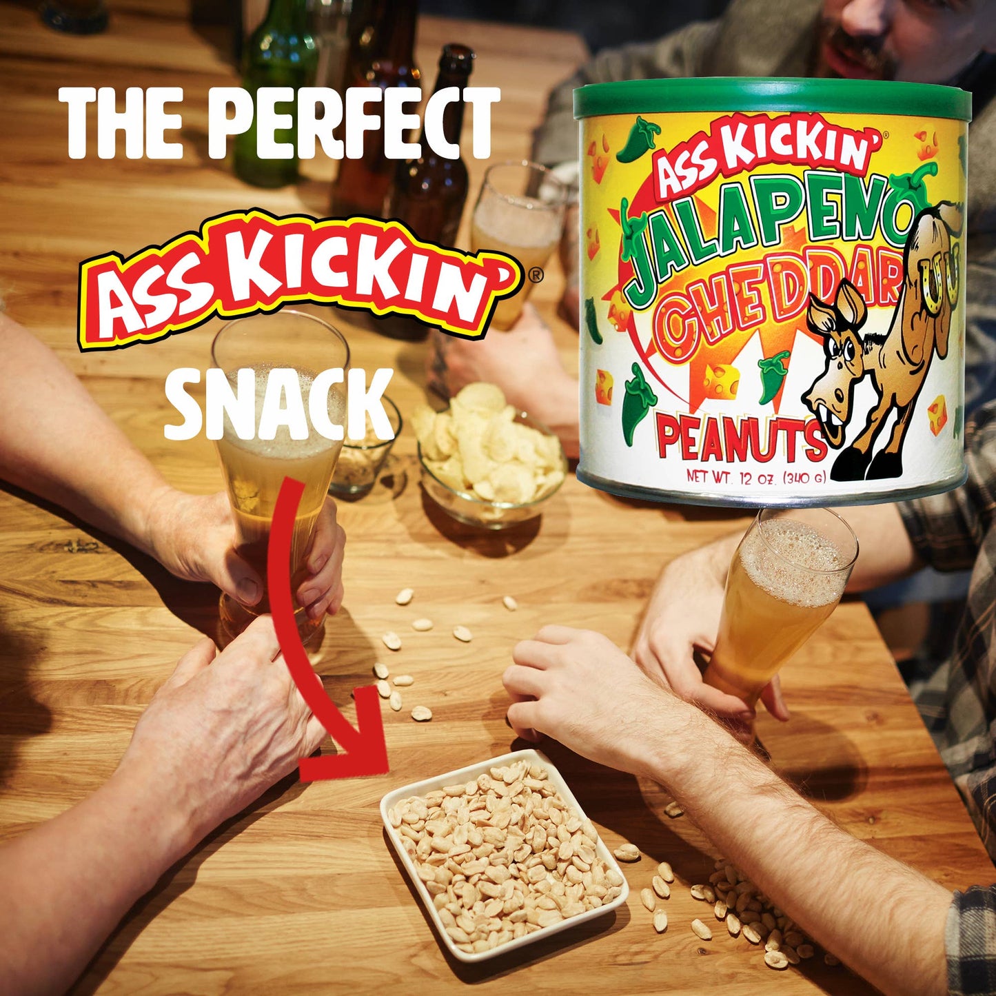 Ass Kickin’ Jalapeno Cheddar Peanuts